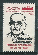 Poland SOLIDARITY (S610): Process Of Sixteen Aleksander Zwierzynski - Solidarnosc Vignetten