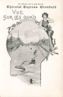 EXPO 1900 - Vue Sur Les QUAIS - Publicité GRONDARD CHOCOLAT- Orlow - Staerck Imprim. ART NOUVEAU - Lots, Séries, Collections