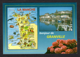 Carte Géographique - LA MANCE - Bonjour De Granville, Valognes, Lessay, Pirou, Coutances, Hambye, Avranches, Mortain - Landkarten