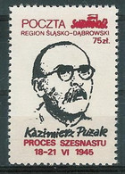 Poland SOLIDARITY (S626): Process Of Sixteen Kazimierz Puzak - Solidarnosc Vignetten