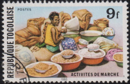 1980 Togo ° Mi:TG 1481A, Sn:TG 1081, Yt:TG 1034, Sg:TG 1438, Grain Vendor, Market Scenes II - Togo (1960-...)