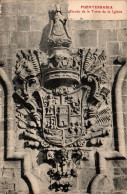 N°42235 Z -cpa Fonterrabia -escudo De La Terre De La Iglesia- - Vari