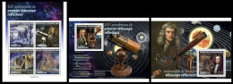 Central Africa 2023 355th Anniversary Of The First Reflecting Telescope. (715) OFFICIAL ISSUE - Astronomy
