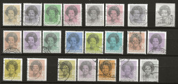 PAYS-BAS: Obl., N° YT 1167 à 1170 + 1181 à 1187(sf 1184) Et 1265 à 1267(manque1268), Séries + Div. Dent. (v. Détail), TB - Used Stamps