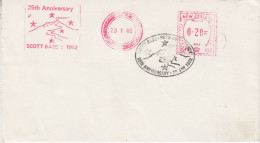 Ross Dependency  25th. Anniversary Scott Base Cover Ca 20 JAN 1982 VERY RARE (SO151) - Brieven En Documenten