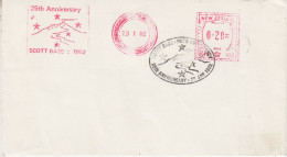 Ross Dependency  25th. Anniversary Scott Base Cover Ca 20 JAN 1982 VERY RARE (SO151) - Lettres & Documents