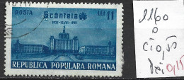 ROUMANIE 1160 Oblitéré Côte Côte 0.50 € - Used Stamps