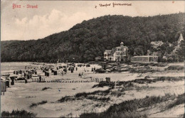 ! Alte Ansichtskarte Binz Auf Rügen, 1914, Strand, Villa Halali - Rügen