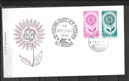 1964 - FDC - Italie - 39  - 1964