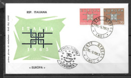 1963 - FDC - Italie - 36  - 1963