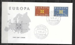 1963 - FDC - Islande - 36  - 1963