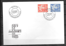 1961 - FDC - Suisse - 31  - 1 - 1961