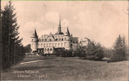 ! Alte Ansichtskarte Schloss Ralswiek Auf Rügen, Autograph Von Gräfin Douglas - Rügen