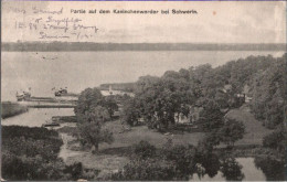 ! Alte Ansichtskarte Schwerin , Kaninchenwerder, 1917 - Schwerin