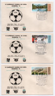 - 3 FDC COUPE DU MONDE DE FOOTBALL ARGENTINE 1978 - - 1978 – Argentina