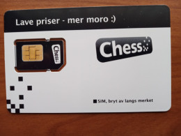 Norway - Chess (standard SIM) - GSM SIM - Mint - Noruega