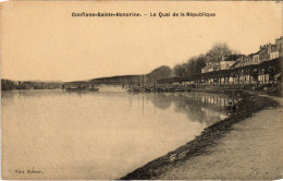 CPA CONFLANS-SAINTE-HONORINE Le Quai De La Republique (1386456) - Conflans Saint Honorine