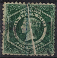 NOUVELLE GALLE DU SUD       1860       N° 29a   Oblitéré  Pliure Impression - Used Stamps