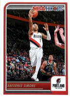 139 Anfernee Simons - Portland Trail Blazers - Carte Panini 2023-2024 NBA Hoops Base Cards - Andere & Zonder Classificatie