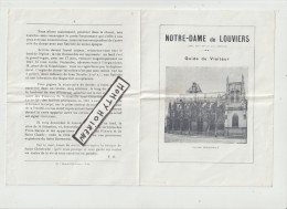 VP : Genre  Feuillet : Notre Dame De  LOUVIERS , Guide Du  Visiteur - Zonder Classificatie