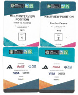 FIFA WOMEN'S WORLD CUP. AUSTRALIA / NZ 2023. TV INTERVIEW POSITION. BRAZIL V PANAMA  (2 Tickets) - Trading Cards