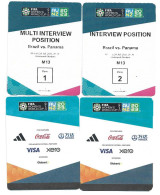 FIFA WOMEN'S WORLD CUP. AUSTRALIA / NZ 2023. TV INTERVIEW POSITION. BRAZIL V PANAMA  (2 Tickets) - Storia Postale