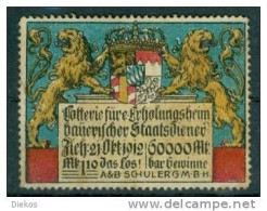 Werbemarke Cinderella Poster Stamp Lotterie Bayern #565 - Erinnophilie