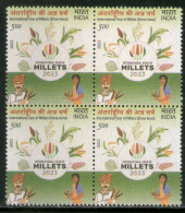 India 2023 International Year Of Millets Agriculture Food BLK/4 MNH - Agriculture