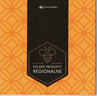 POLAND 2016 POLISH POST OFFICE SPECIAL LIMITED EDITION FOLDER: POLISH REGIONAL PRODUCTS KURPIOWSKI HONEY BEES FOOD - Alimentation