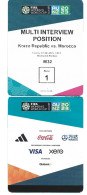 FIFA WOMEN'S WORLD CUP. AUSTRALIA / NZ 2023. TV INTERVIEW POSITION. KOREA REPUBLIC V MOROCCO - Tickets - Entradas