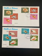 Enveloppes 1er Jour "Coquillages - Faune Marine" 23/03/1984 - 312/317 - Wallis Et Futuna - FDC