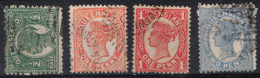 QUEENSLAND        1895    N° 66-69-70-71   Oblitérés - Used Stamps