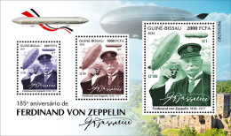 Guinea Bissau  2023 Ferdinand Von Zeppelin. (326) OFFICIAL ISSUE - Zeppelins