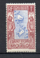 SAINT PIERRE ET MIQUELON N° 136  NEUF SANS CHARNIERE COTE  0.50€  CARTE - Ongebruikt