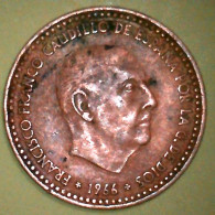 Monedas De Una Peseta De Franco 1966 Con Estrella 19*75 -  Colecciones