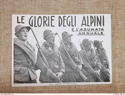 Alpini Che Fieri E Gagliardi Cantano Stampa Del 1940 - Autres & Non Classés