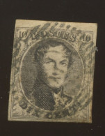 6. 10c Brun. Beau. Jolie Ø - 1851-1857 Medallones (6/8)