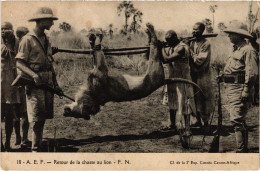 PC CENTRAL AFRICAN REPUBLIC RETOUR DE LA CHASSE AU LION (a53568) - Central African Republic