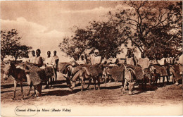 PC UPPER VOLTA BURKINA FASO CONVOI D'ANES AU MOSSI ETHNIC TYPES (a53431) - Burkina Faso