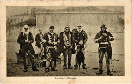 PC ALBANIA COSTUMI ALBANESI FOLKLORE (a53214) - Albanie