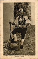 PC ALBANIA SOLDATO ALBANESE FOLKLORE (a53212) - Albanië