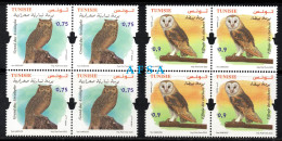 Raptors Of Tunisia-Block 4(Pharaoh Eagle Owl-bubo Ascalaphus) +(Barn Alba-Tyto Alba )MNH** - Uilen