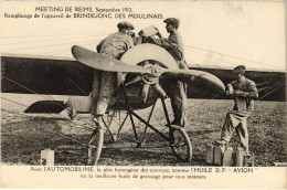 PC AVIATION APPAREIL DE BRINDEJONC DES MOULINAIS MEETING DE REIMS (a54311) - ....-1914: Precursori