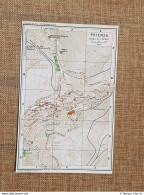 Pianta O Piantina Del 1965 La Città Di Potenza Basilicata T.C.I. - Carte Geographique