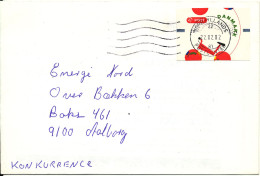 Denmark Cover With ATM FRAMA Label BICYCLE 22-2-2002 - Lettres & Documents