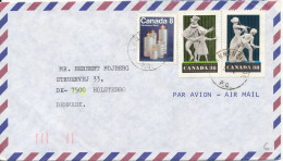 Canada Air Mail Cover Sent To Denmark L' Annonciation - Airmail