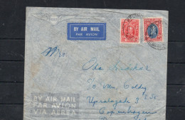 SOUTHENR RHODESIA- 1937- AIRMAIL COVER BELINGRUE TO COPENHAGEN, DENMARK WITH BACKSTAMP  - Rhodesia Del Sud (...-1964)