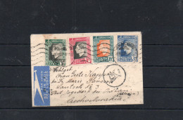 SOUTH AFRICA - 1937 - AIRMAIL COVER  JO BURG TO PRGAUE  VIA ATHENS  WITH BACKSTAMPS - Non Classificati