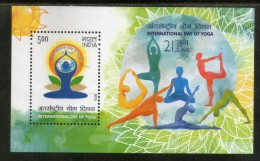 India 2015 International Day Of Yoga Health Fitness M/s MNH Inde Indien - Autres & Non Classés