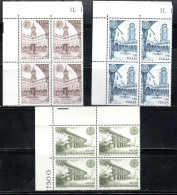 ITALIA REPUBBLICA ITALY REPUBLIC 1996 SCUOLE D'ITALIA SCHOOLS SERIE COMPLETA SET QUARTINA ANGOLO DI FOGLIO BLOCK MNH - 1991-00: Ungebraucht